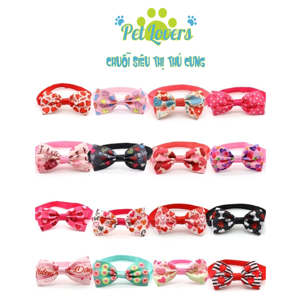 Vòng cổ chó mèo nơ nhỏ