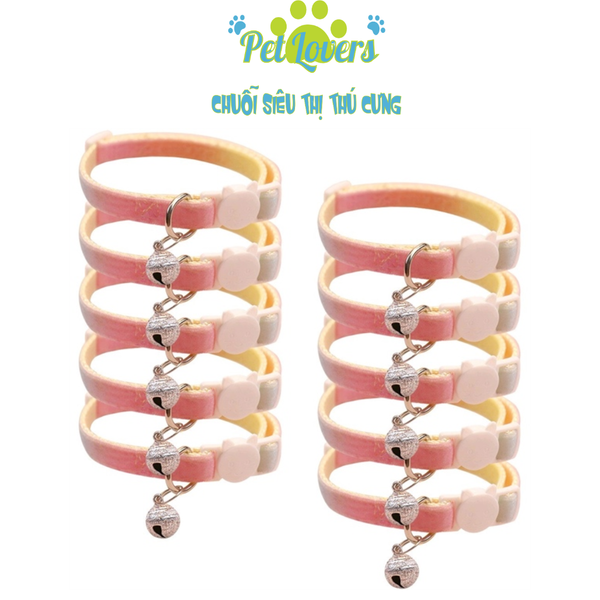 Vòng cổ cầu vồng lục lạc bạc