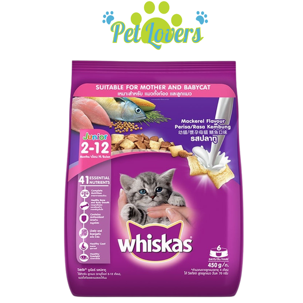 Whiskas thức ăn hạt cho mèo con 450g