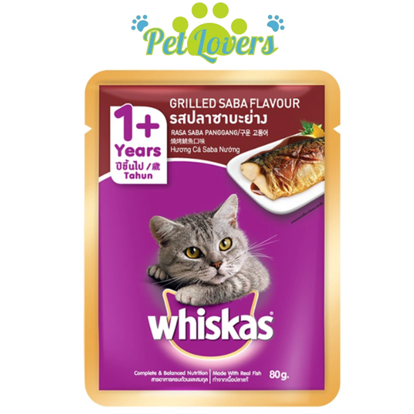 Pate Whiskas cho mèo trưởng thành 80g