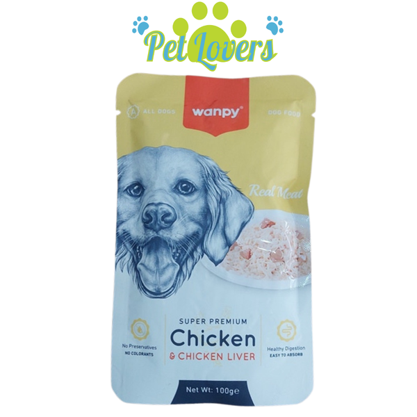 Pate Wanpy cho chó vị gà 100g