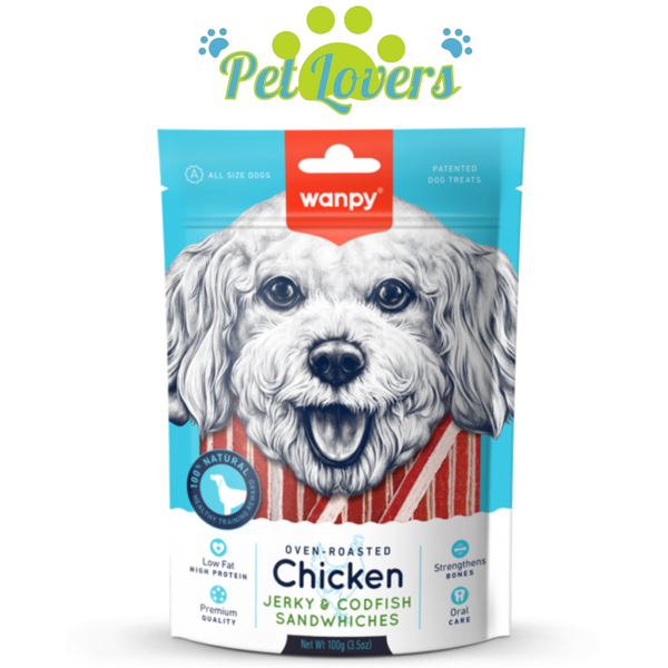 Ăn vặt Wanpy cho chó 100g