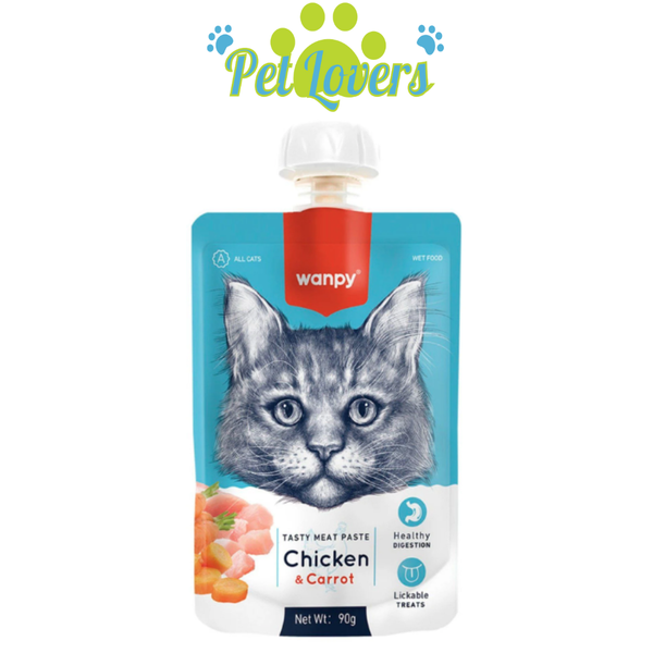 Súp thưởng nắp vặn Wanpy cho mèo mix vị 90g