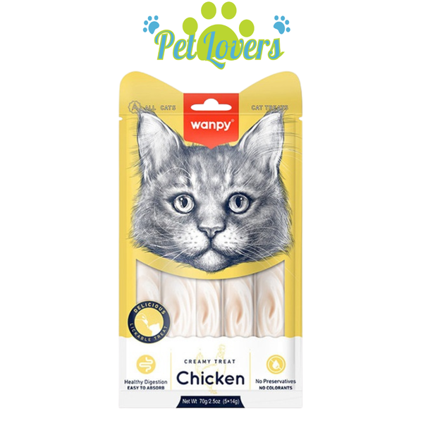 Súp thưởng Wanpy cho mèo mix vị 5*14g