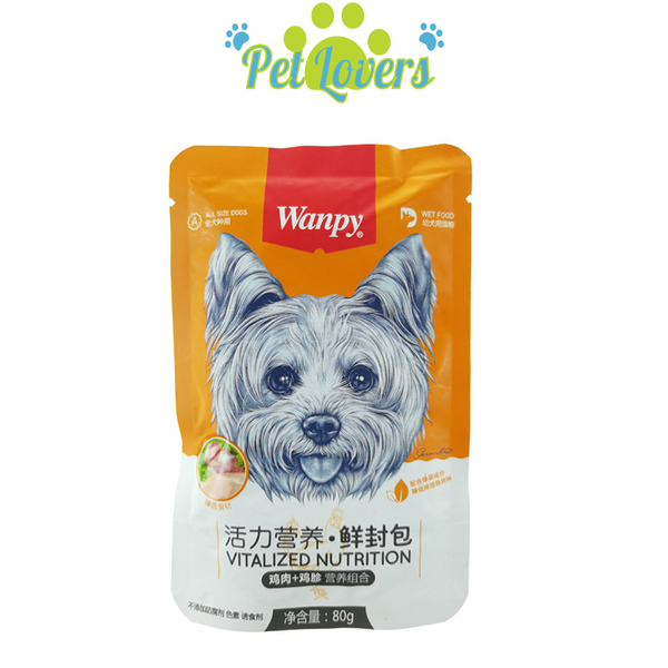Pate Wanpy cho chó mix vị 80g