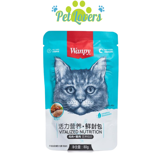 Pate Wanpy cho mèo mix vị 80g