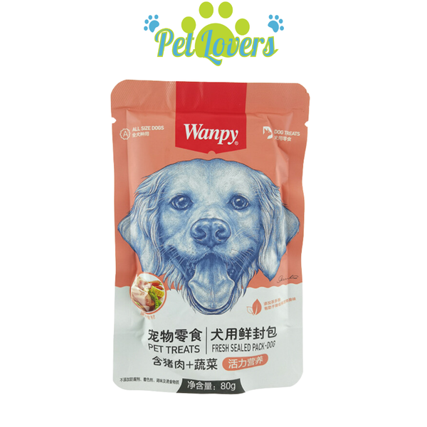 Pate Wanpy cho chó mix vị 80g