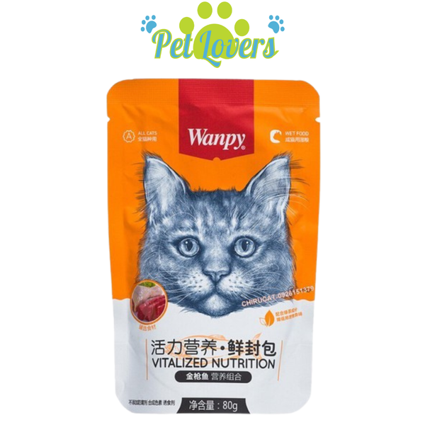 Pate Wanpy cho mèo mix vị 80g