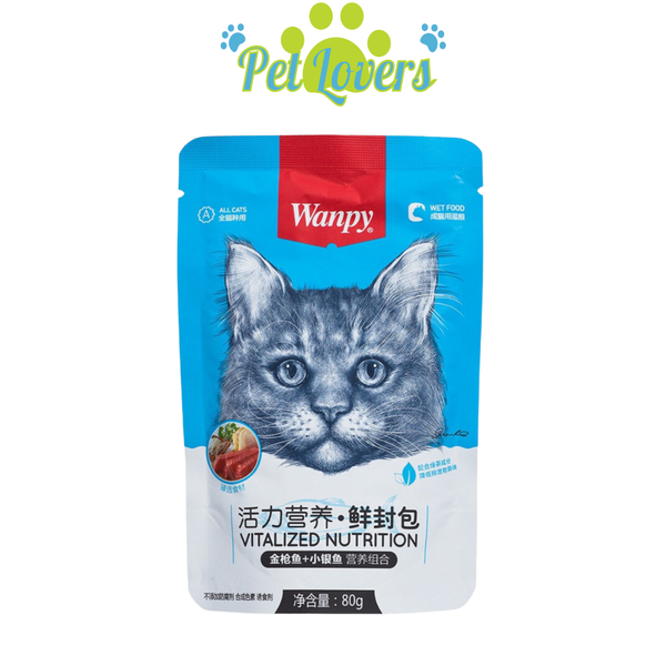 Pate Wanpy cho mèo mix vị 80g