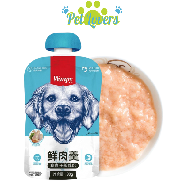 Súp thưởng Wanpy nắp vặn cho chó 90g