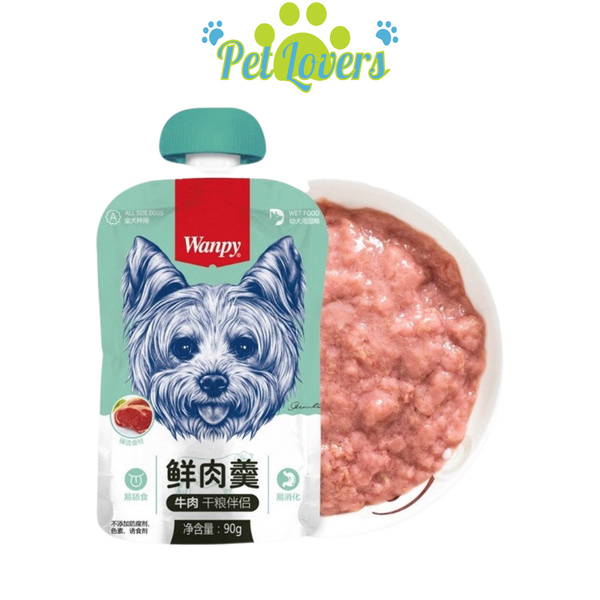 Súp thưởng Wanpy nắp vặn cho chó 90g