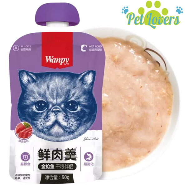 Súp thưởng Wanpy nắp vặn cho mèo 90g