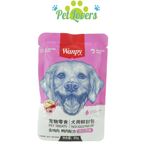 Pate Wanpy cho chó mix vị 80g