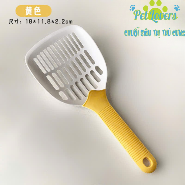 Xẻng xúc cát mèo tím vàng