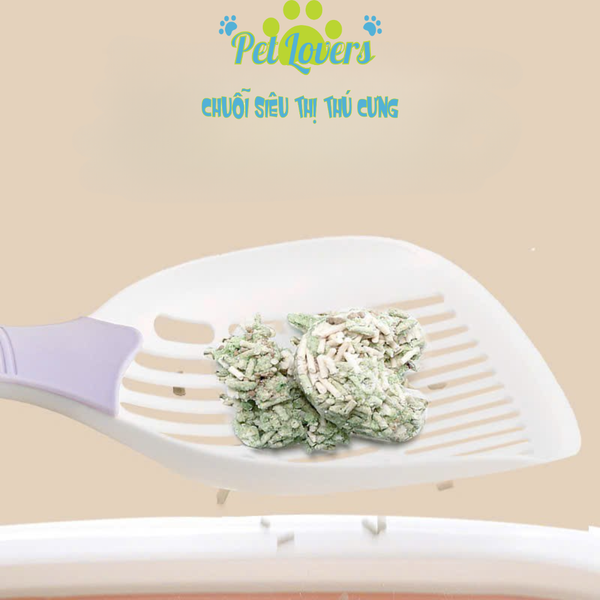 Xẻng xúc cát mèo tím vàng