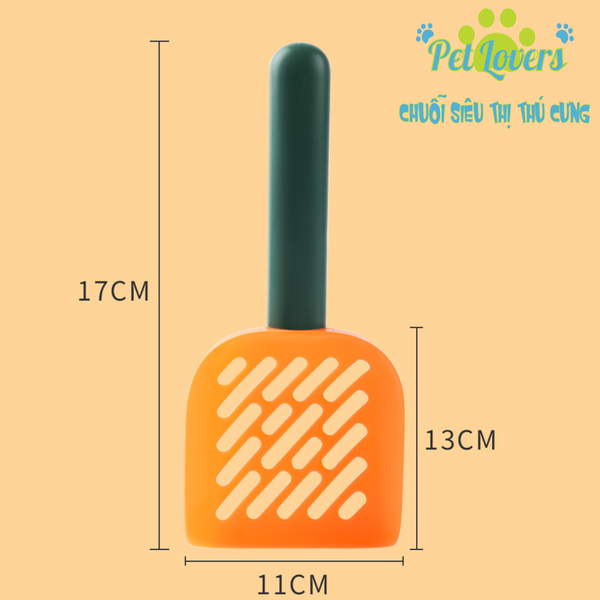 Xẻng xúc cát mèo phối màu đơn giản