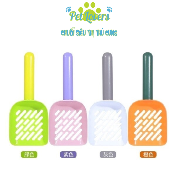 Xẻng xúc cát mèo phối màu đơn giản