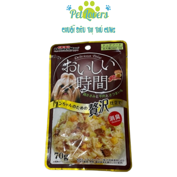 Pate DoggyMan vị thịt bò & khoai lang 70g
