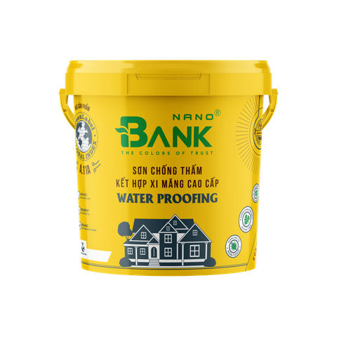 Sơn BANKNANO chống thấm kết hợp xi măng cao cấp - A11A