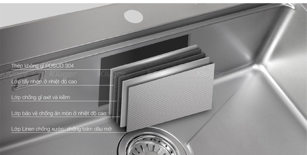 Bồn Rửa Chén KLUGER KF8131FS-S80