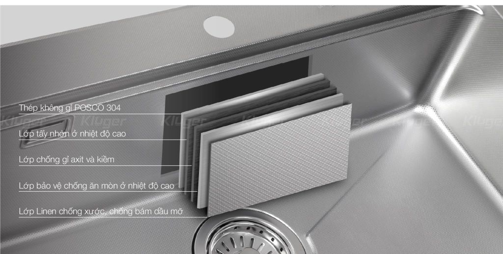 Bồn Rửa Chén KLUGER KWU8161FS-S70