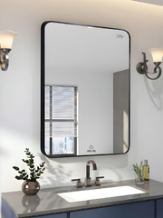 Gương GLS Chữ Nhật Viền Nhôm Màu Đen GLS-F11R30