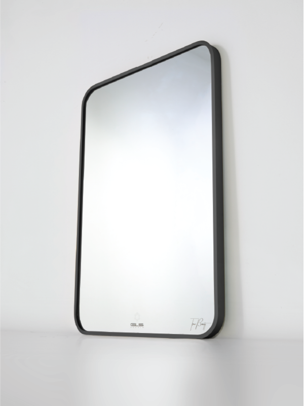 Gương GLS Chữ Nhật Viền Nhôm Màu Đen GLS-F11R30