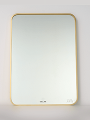 Gương GLS Chữ Nhật (portrait) Viền Nhôm Màu Vàng Gold GLS-F12R30