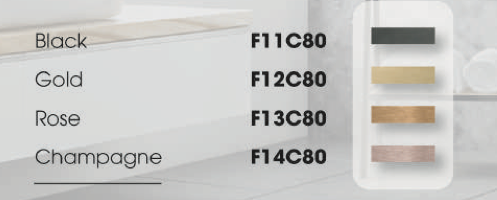 Gương GLS Tròn Viền Nhôm Màu Vàng Rose GLS-F13C80