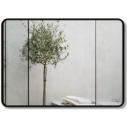 Gương GLS Chữ Nhật ( landscape) Viền Nhôm Màu Đen GLS-F11R60
