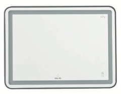 Gương GLS Led Chữ Nhật (landscape) Viền Nhôm Đen GLS-Q21R65