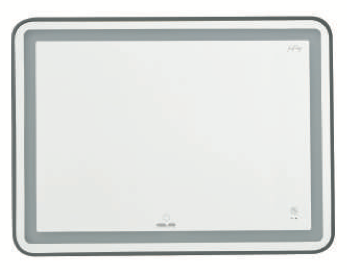 Gương GLS Led Chữ Nhật (landscape) Viền Nhôm Vàng Gold GLS-Q22R65