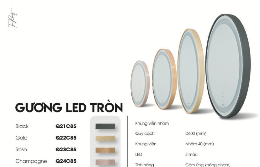 Gương GLS Led Tròn GLS-Q24C85