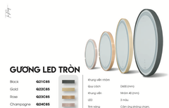 Gương GLS Led Tròn GLS-Q22C85