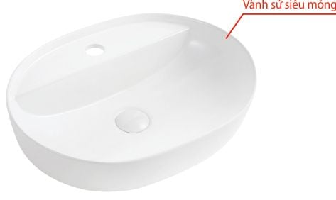 Bồn Lavabo Vincy Sứ Cao Cấp LB-55