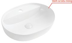 Bồn Lavabo Vincy Sứ Cao Cấp LB-55