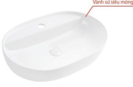 Bồn Lavabo Vincy Sứ Cao Cấp LB-56