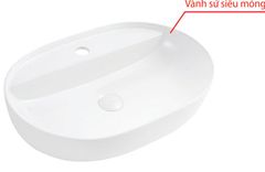 Bồn Lavabo Vincy Sứ Cao Cấp LB-56
