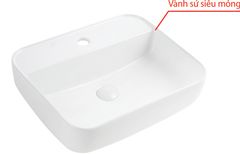Bồn Lavabo Vincy Sứ Cao Cấp LB-57