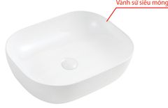 Bồn Lavabo Vincy Sứ Cao Cấp LB-58