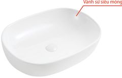 Bồn Lavabo Vincy Sứ Cao Cấp LB-59