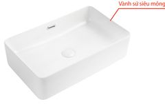 Bồn Lavabo Vincy Sứ Cao Cấp LB-60
