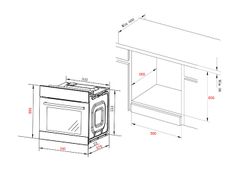 Lò Nướng SPELIER Âm Tủ SPB 80 PYR/BLACK