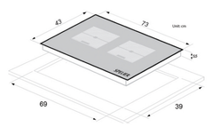 Bếp Từ SPELIER Đôi SPM T89G
