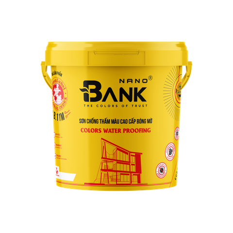 Sơn BANKNANO chống thấm màu cao cấp bóng mờ- B11M