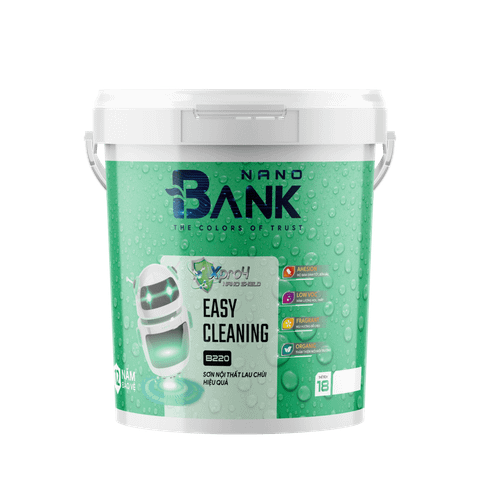 Sơn BANKNANO nội thất lau chùi hiệu quả- B220
