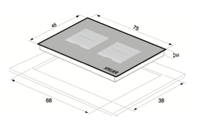 Bếp Từ SPELIER Đôi SPE IC1088 EG