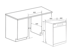 Máy Rửa Bát SPELIER SP 775DW-B