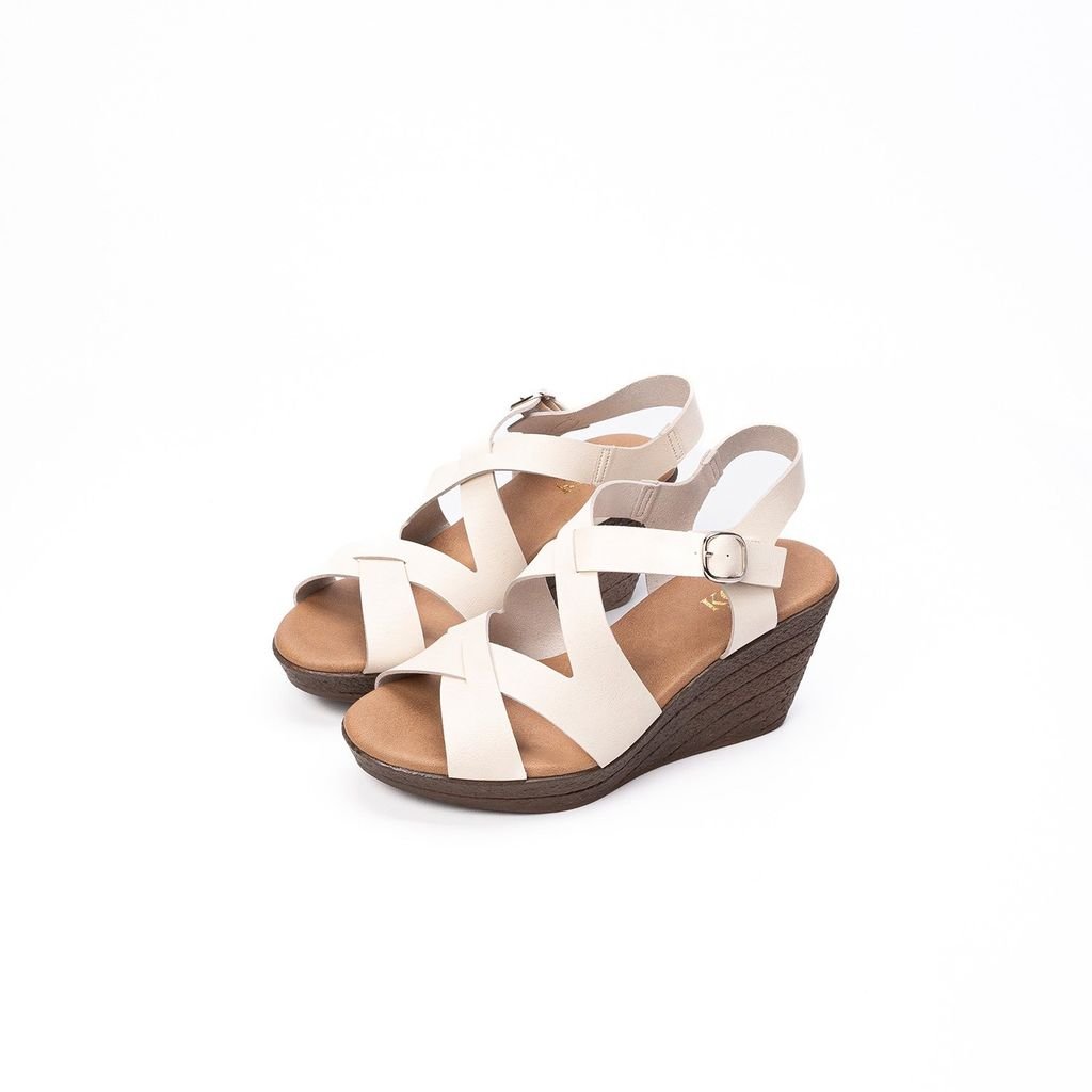 Sandal đế xuồng quai chéo 8cm Kosu K-25M18