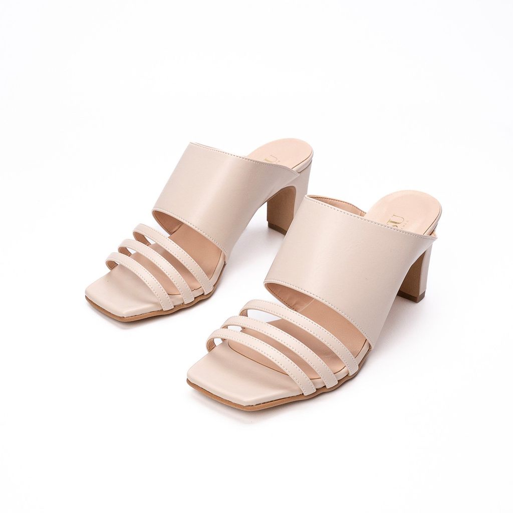 Dép cao gót đế vuông 7cm Kosu K-25018